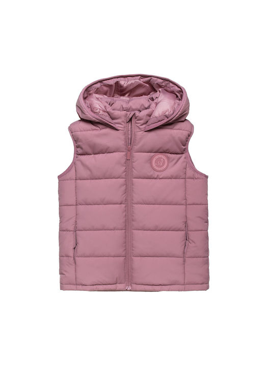 Alouette Kids Quilted Jacket with Hood Pink