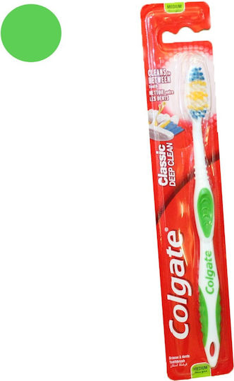 Colgate Deep Clean Manual Toothbrush Medium Green 1pcs