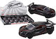 Sports Car Car 1:32 Action Figure Spoiler Metal Black Sounds