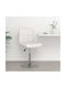 Stool Bar with Adjustable Height White 40x43x71-85.5cm