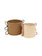 Storage Basket Fabric Beige 1pcs