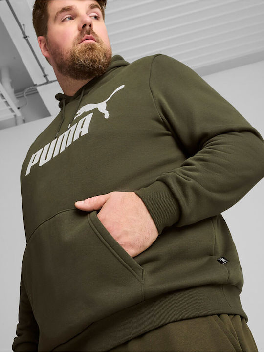 PUMA Big Logo Суитшърт с Качулка Khaki