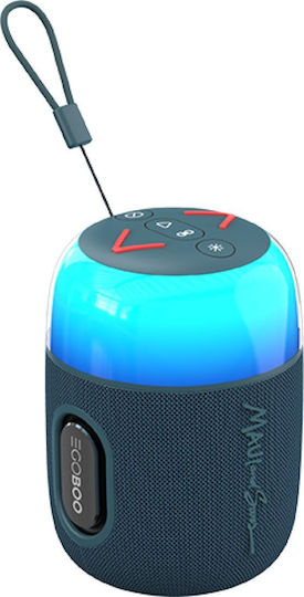 Egoboo X Maui and Sons Bluetooth-Lautsprecher 5W mit Radio und Akkulaufzeit bis zu 5 Stunden Blau