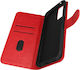 Folio Case Oppo A76 A96 Wallet Function Stand Red