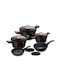 Berlinger Haus Black Rose Collection Σετ Κατσαρόλες από Αλουμίνιο με Αντικολλητική Επίστρωση 10τμχ