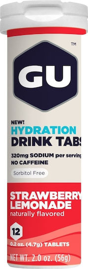 GU Hydration Drink Strawberry Lemonade 12 αναβράζοντα δισκία