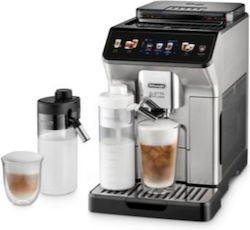 De'Longhi ECAM 450.55.S Αυτόματη Μηχανή Espresso 1450W Πίεσης 19bar για Cappuccino με Μύλο Άλεσης Ασημί