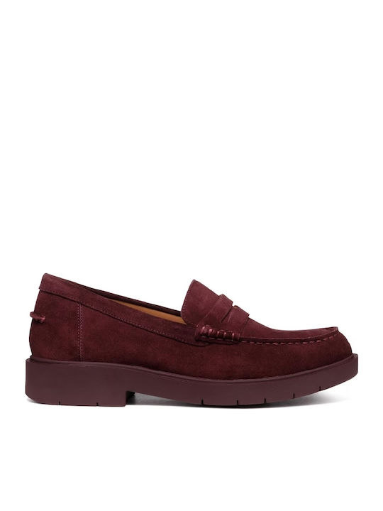 Geox Spherica Ec1 Γυναικεία Loafers σε Μπορντό ...