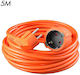 Extension Cable Cord 3 x 1.5mm²/5m Red