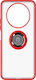 Honor Magic4 Lite Bi-Material Metallischer Ring Video Ständer Rot