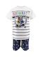 Superheroes Kids Pyjamas White