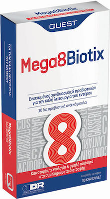 Quest Mega 8 Biotix Probiotice 30 capace