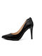 Leather Black Heels