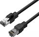 Lanview S/FTP Cat.6a (Gigabit) Καλώδιο Δικτύου Ethernet εξωτερικού χώρου 5m Μαύρο