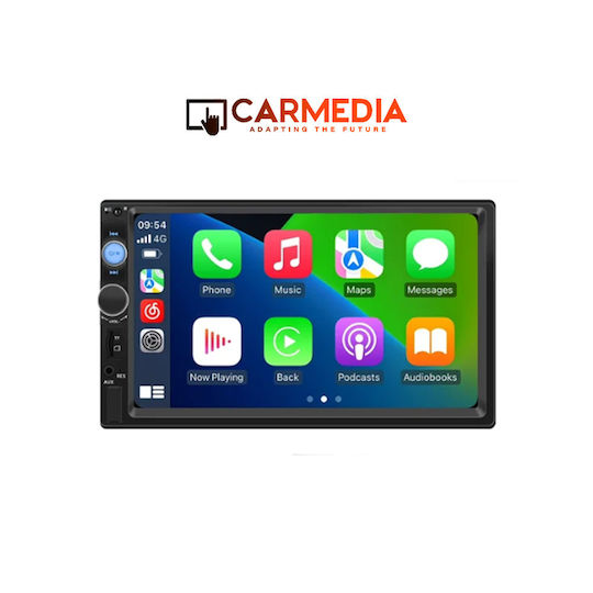 Carmedia Ηχοσύστημα Αυτοκινήτου 2DIN (Bluetooth/USB) με Οθόνη Αφής 6.2"