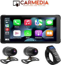 Carmedia Cmm210 5 5” Ipx7 Wireless Carplay + Dvr Motorrad-Navigationsbildschirm Carmedia Cmm210 5 5” Ipx7 Wireless Carplay + Dvr Motorrad-Navigationsbildschirm