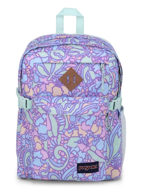 Jansport Ghiozdan Școlar de Spate Școala gimnazială- liceu în culoarea Violet 25Litri