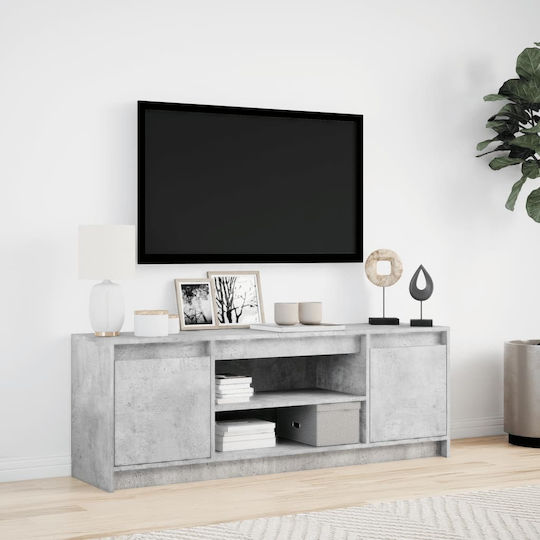 Έπιπλο Τηλεόρασης με Φωτισμό LED Γκρι Μ139.5xΠ34xΥ50cm