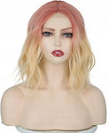 Carnival Wig Curly Blond 33cm