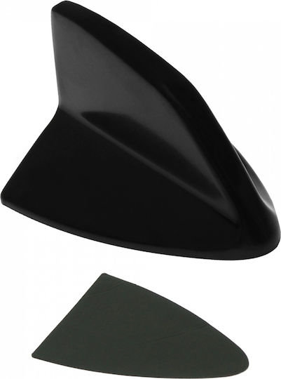 Car Antenna Roof Shark / Sticker in Black Color