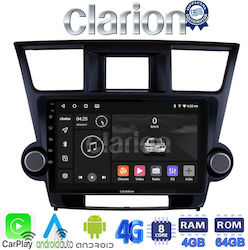 Clarion Car Audio System for Toyota Highlander 2008 > 2015 (Bluetooth/USB/WiFi/GPS/Android-Auto)