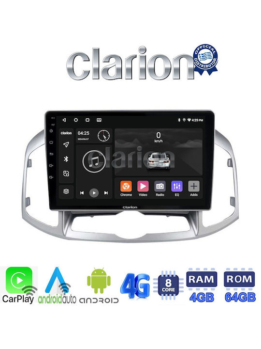 Clarion Auto-Audiosystem für Chevrolet Captiva 2006 > 2018 (Bluetooth/USB/WiFi/GPS/Apple-Carplay/Android-Auto) mit Touchscreen 9"