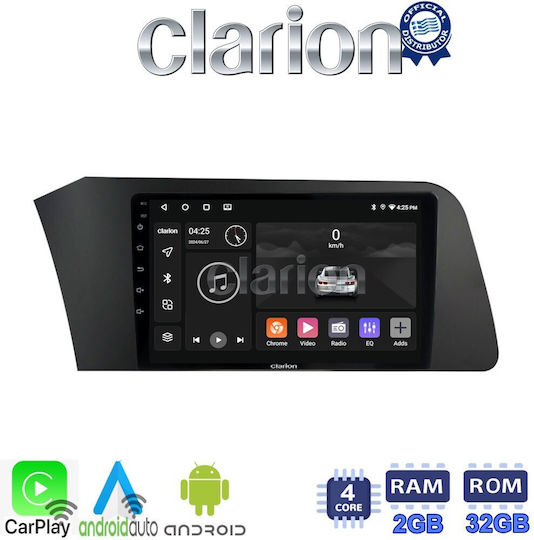 Clarion Ηχοσύστημα Αυτοκινήτου για Hyundai Elantra 2021 > (Bluetooth/USB/WiFi/GPS/Apple-Carplay/Android-Auto) με Οθόνη Αφής 9.5"