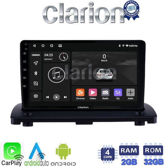 Clarion Car Audio System for Volvo XC 90 2002 > 2014 (Bluetooth/USB/WiFi/GPS/Apple-Carplay/Android-Auto) with Touch Screen 9.5"