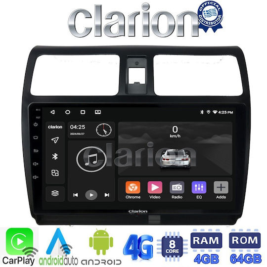 Clarion Car Audio System for Suzuki Swift 2005 > 2010 (Bluetooth/USB/WiFi/GPS/Apple-Carplay/Android-Auto) with Touch Screen 9"