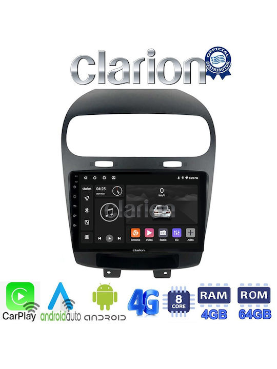 Clarion Ηχοσύστημα Αυτοκινήτου για Fiat Freemont 2008> (Bluetooth/USB/WiFi/GPS/Apple-Carplay/Android-Auto) με Οθόνη Αφής 9"