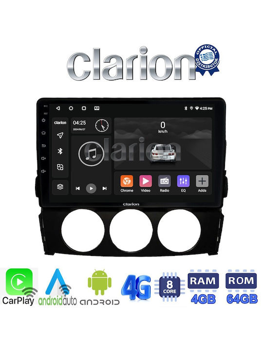 Clarion Car Audio System for Mazda MX-5 2005 > 2015 (Bluetooth/USB/WiFi/GPS/Apple-Carplay/Android-Auto) with Touch Screen 9"