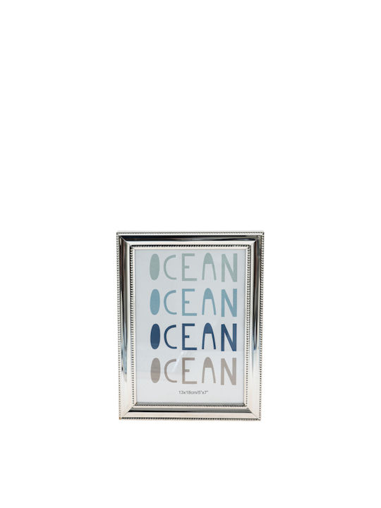 Zen Collection Κορνίζα Πλαστική με Ασημί Πλαίσιο