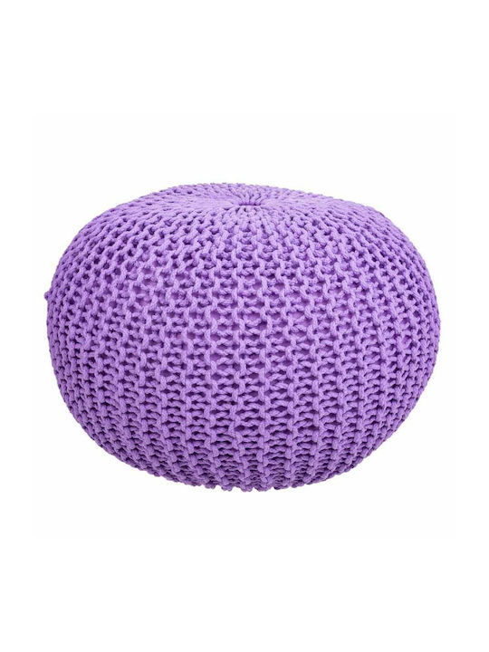 Bean Bag Stool Poof Violet 45x45x30cm