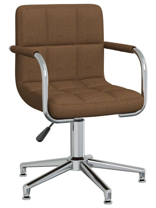 Rotating Chair Visitor with Arms in Brown Color...