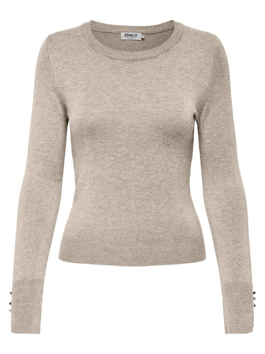 Only Life Damen Pullover Whitecap Gray