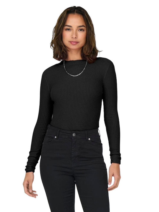 Only Damen Langarm Pullover Black