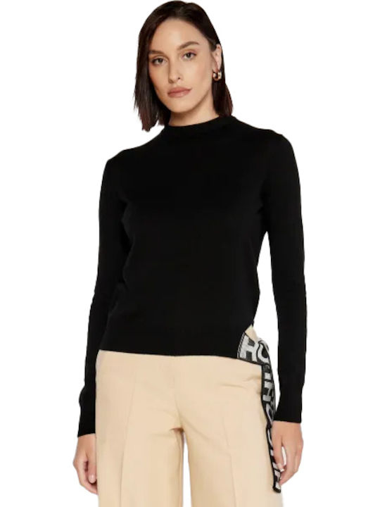 Womens Sweaters Hugo Boss Funnel Neck Jumper HUGO Mock-neck