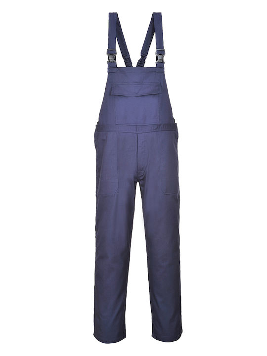 Portwest Pro Arbeitsanzug mit Latzhosen Navy Blau