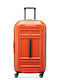 Delsey Rempart Große Hartschale Koffer Orange mit 4 Rädern Höhe 73cm