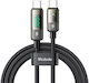 Mcdodo USB 2.0 Cable USB-C male - USB-C 100W PD Μαύρο 1.2m 66772