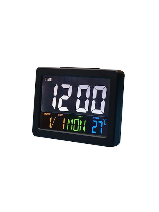 Tabletop Digital Clock with Alarm Black 902002_b