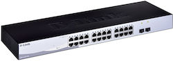 D-Link Managed L2 Switch with 24 Gigabit (1Gbps) Ethernet Ports