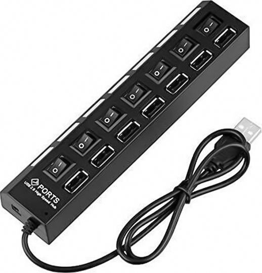 Andowl Qh7 Хъб 7 USB 2.0 Порта с USB-A Връзка