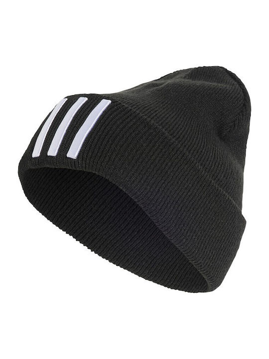 3-Stripes Beanie Ανδρικός Σκούφος Πλεκτός σε Μαύρο χρώμα