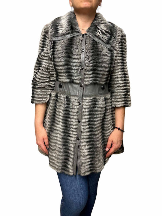 Frauen Pelz Gray