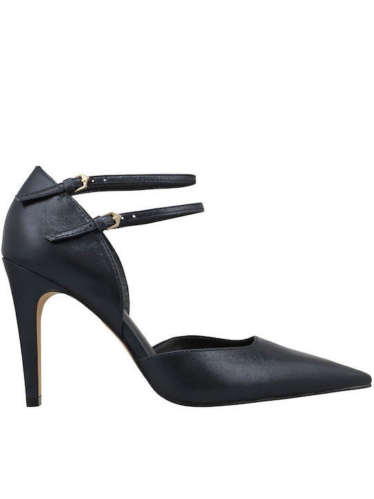 Carrano Leather Black Heels