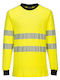 Portwest Work Shirt Yellow with Reflective Tapes