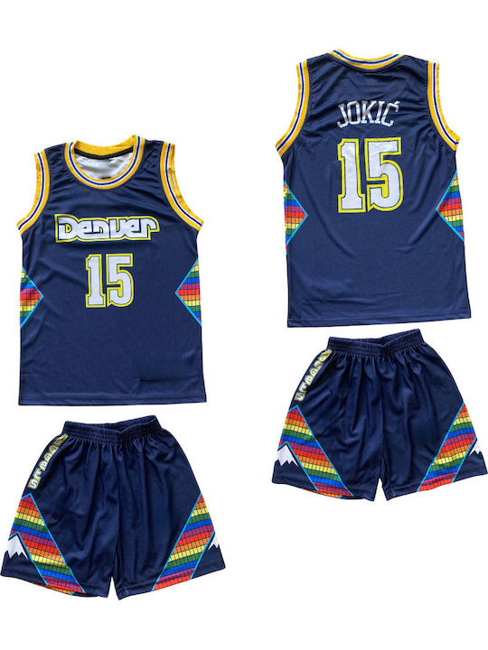 Goldener Ball Kinder Basketball Trikot Set