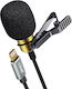 LinQ LT3542M Μικρόφωνο Lightning Πέτου, Clip On για Φωνητικά