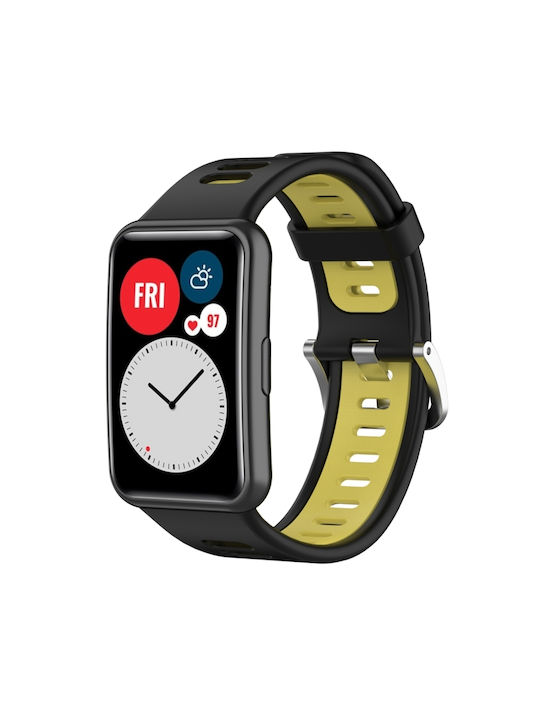 Λουράκι Σιλικόνης Μαύρο (Huawei Watch Fit)